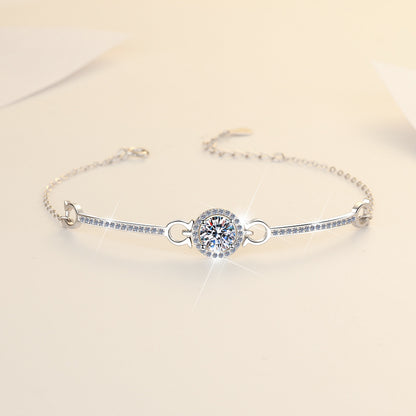 Moissanite bracelet is like a galaxy bracelet