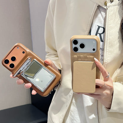 New Pure Color Flip Mirror IPhone Case