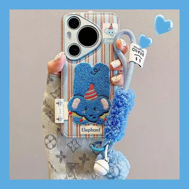 Cute embroidered puppy iphone case