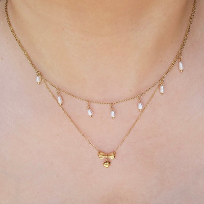Pearls Drop Necklace