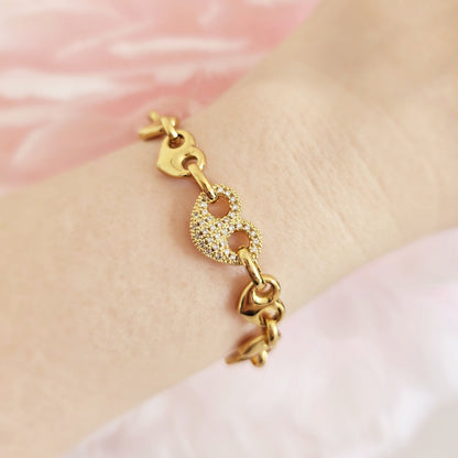 Puffy Heart Mariner Bracelet