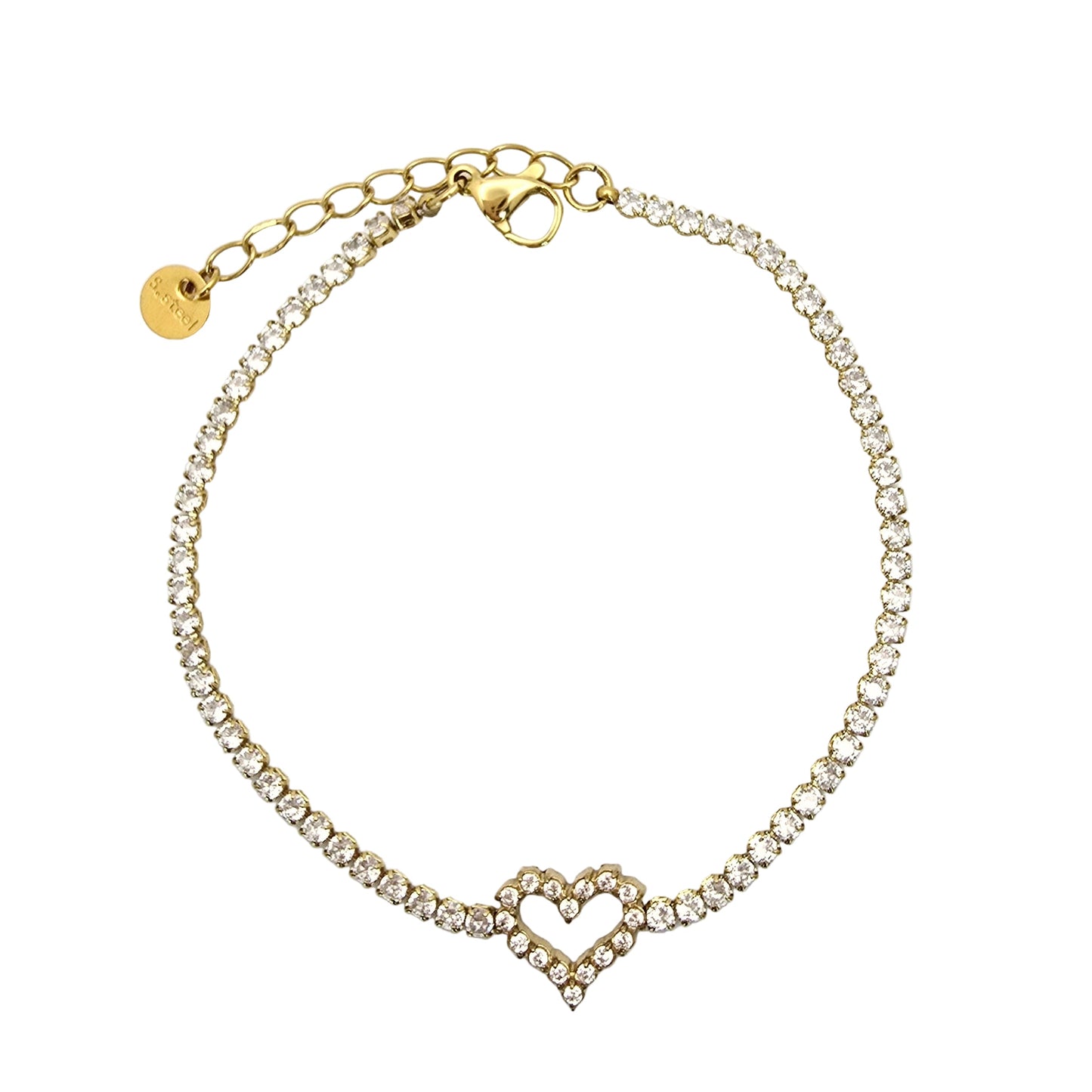Rare Diamond Heart Bracelet