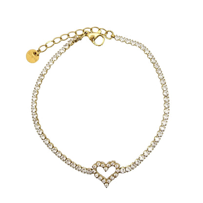 Rare Diamond Heart Bracelet