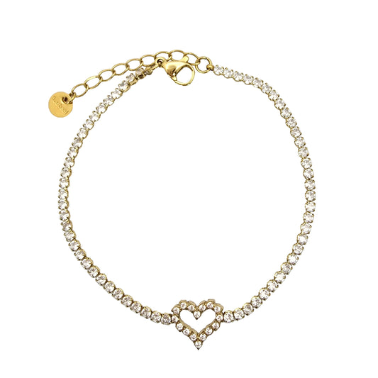 Rare Diamond Heart Bracelet