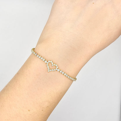 Rare Diamond Heart Bracelet