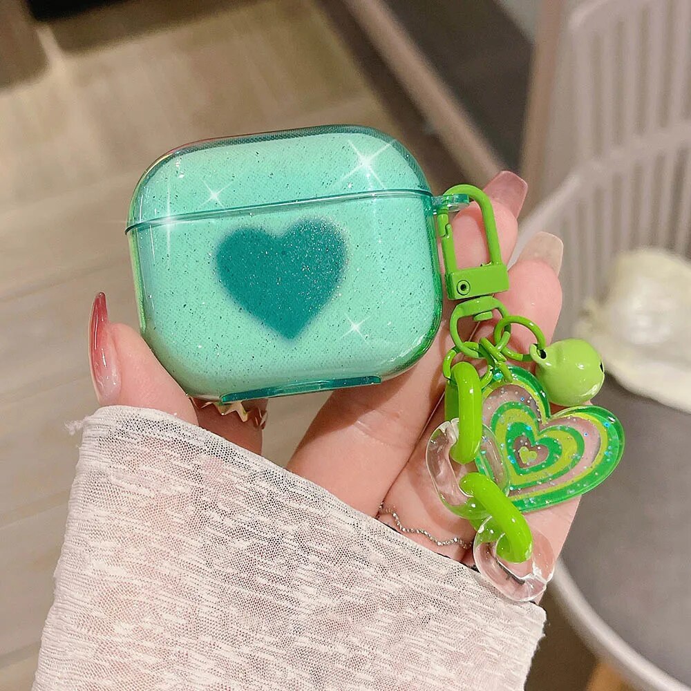 Keychain Cover For Apple AirPods 2 Pro 3 3rd generation Earphone Case