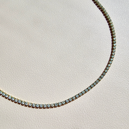 Scarlet Tennis Choker Necklace
