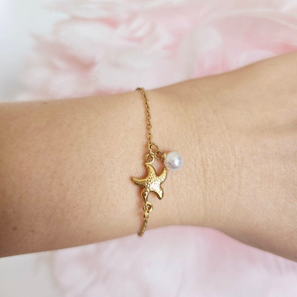 Sea Star Pearl Bracelet