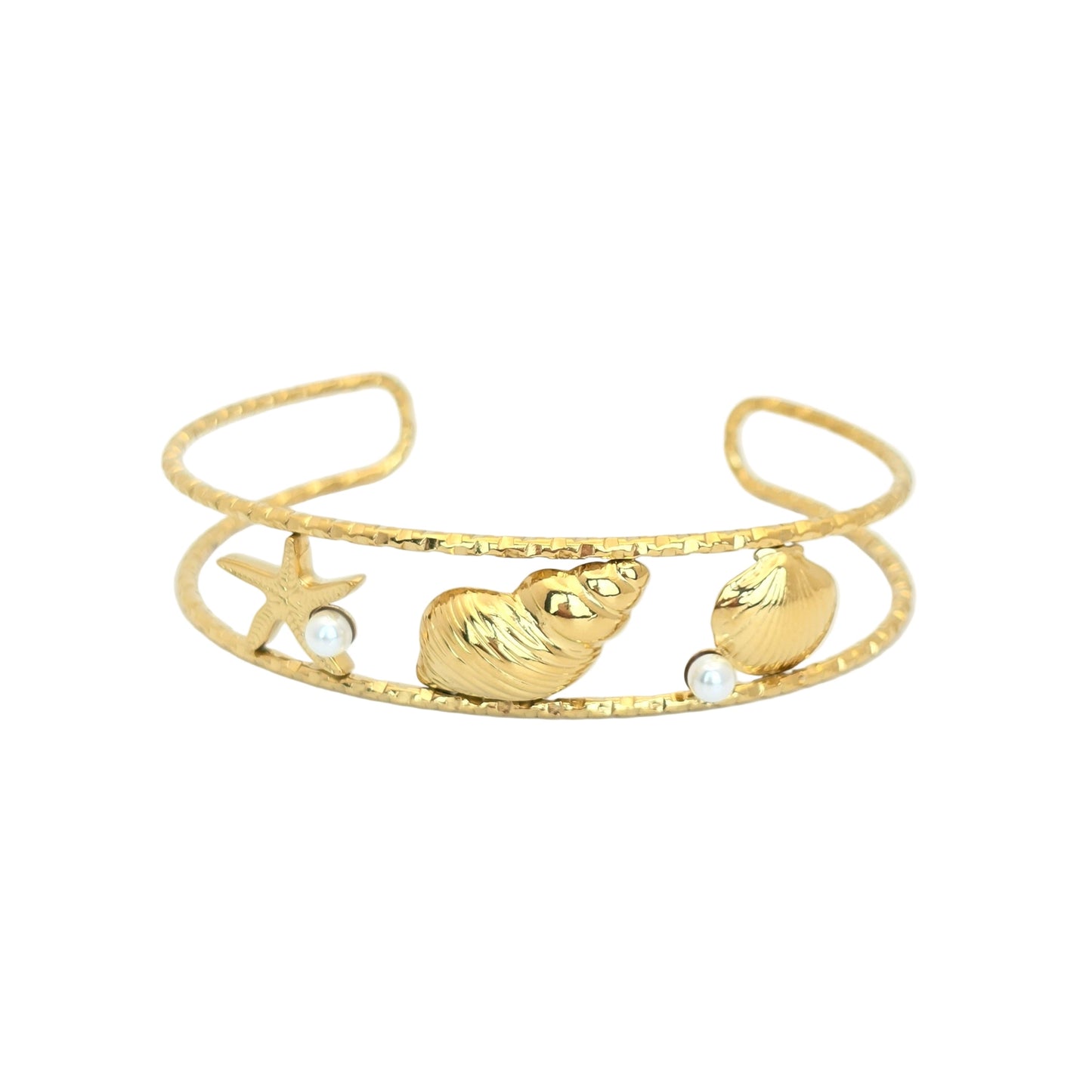 Shells & Pearls Bangle