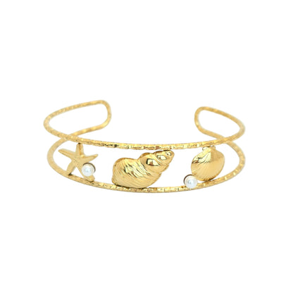 Shells & Pearls Bangle