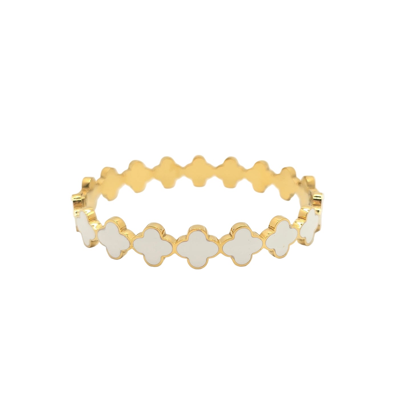 Snow Clover Bangle