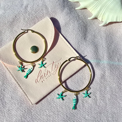 Star & Fin Earrings