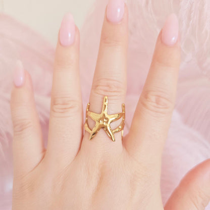 Starfish Trio Ring