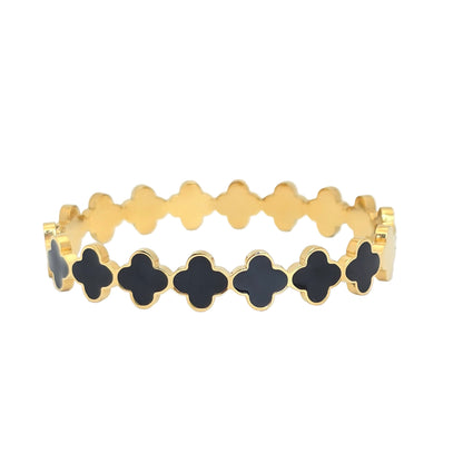 Stormy Clover Bangle