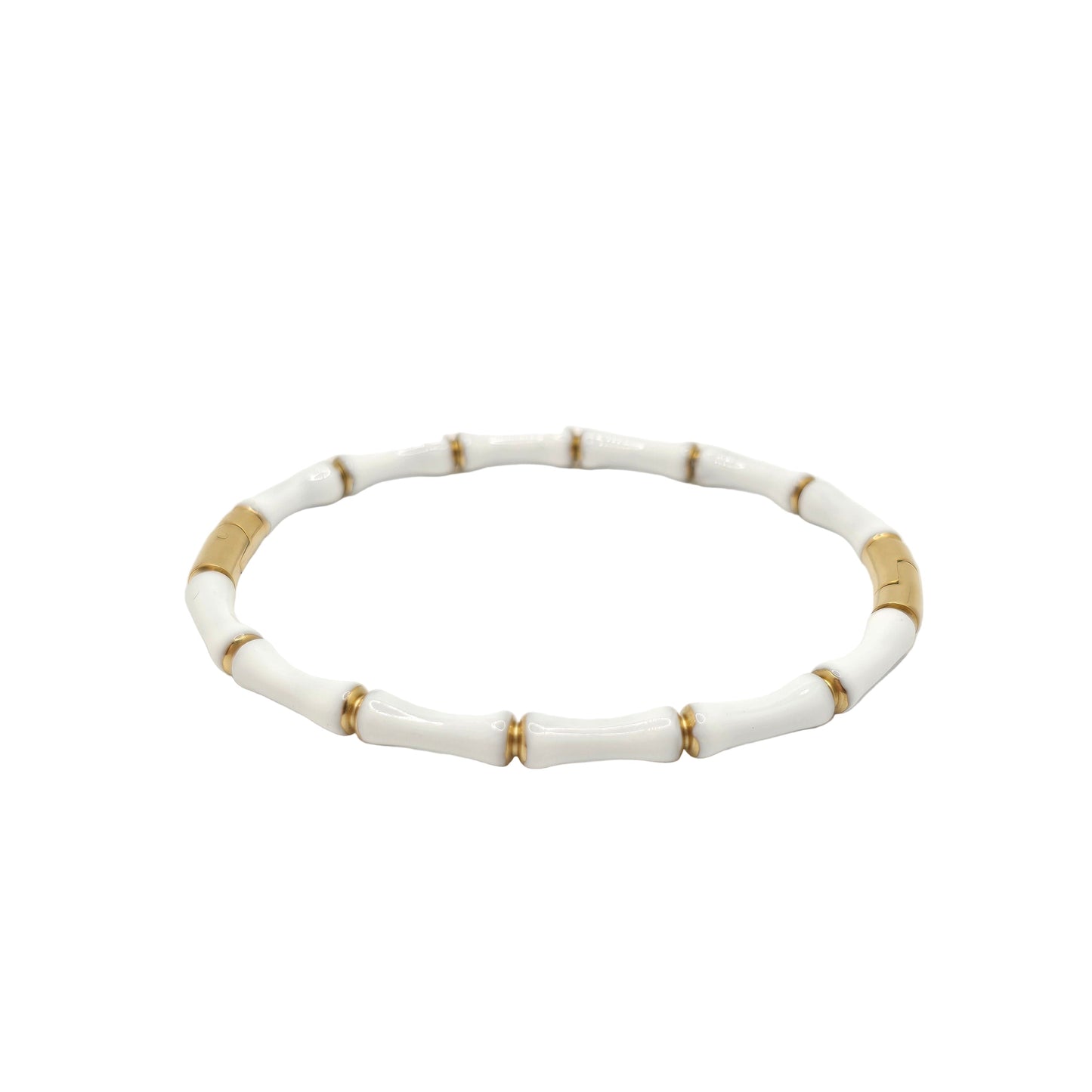 White Bam-Boo Bangle