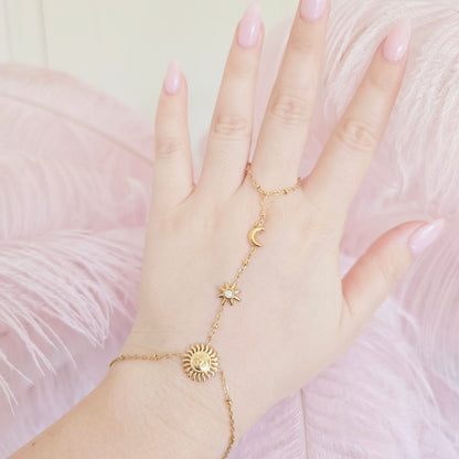 You are the Moon, Stars and Sun Handchain