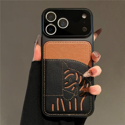 2026 New Premium Leather Card Slot iPhone Case – Limited Edition Year of the Horse